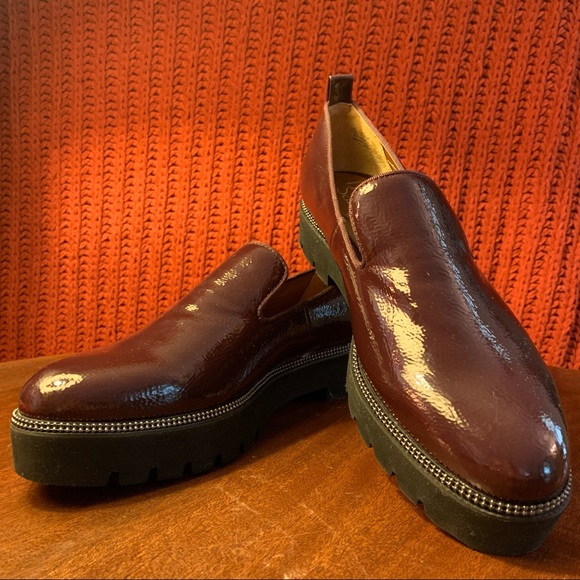 Franco Sarto maroon patent leather shoes - Picture 2 of 7